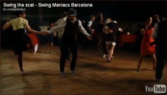 Swing Maniacs dancing in the clip for Mercedes Sayas