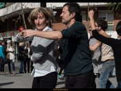 21/02/16 - Ball i classe oberta de Swing a la Rambla del Poblenou