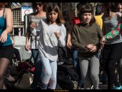 21/02/16 - Ball i classe oberta de Swing a la Rambla del Poblenou